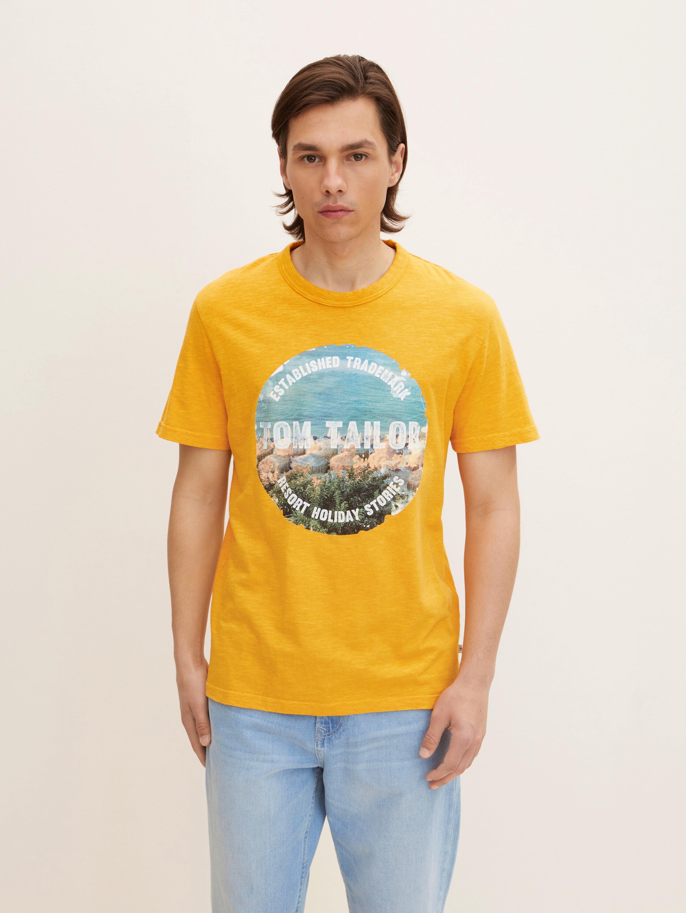 

Футболка мужская TOM TAILOR 1032254 желтая XL, 1032254