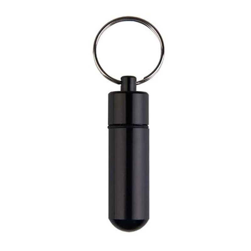 фото Брелок унисекс cash&carry store keyring-pill box capsule чёрный