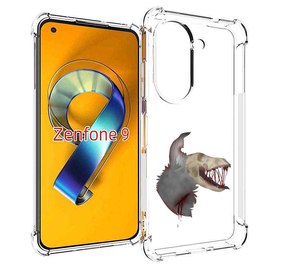 

Чехол MyPads кровавый-череп для Asus Zenfone 9 (AI2202), Прозрачный, Tocco