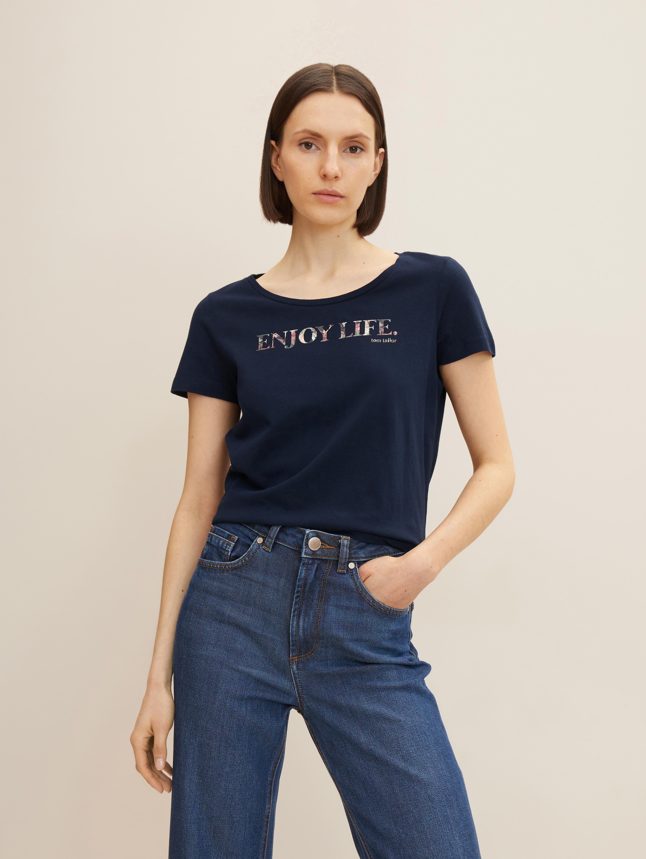 

Футболка женская TOM TAILOR 1032251 синяя XS, 1032251