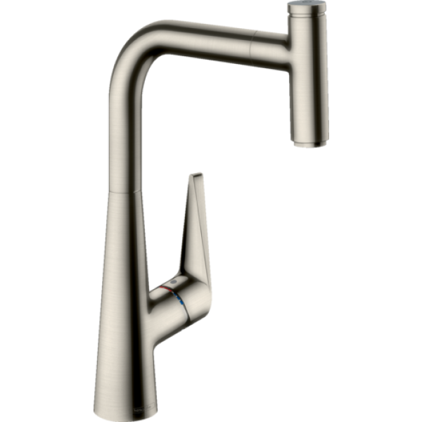 фото Кухонный смеситель 300 1j, eco talis sel hansgrohe 72826800, под сталь