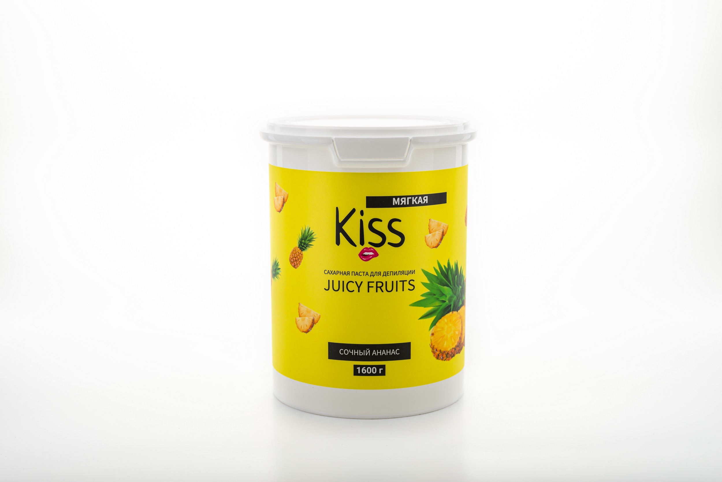 

Сахарная Паста Для Депиляции Kiss Juicy Fruits Сочный Ананас Мягкая 1600 Г