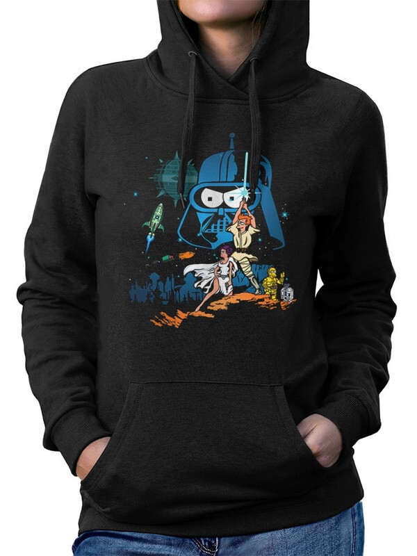 

Худи женское Dream Shirts 5249-futu-1hud черное 42 RU, 5249-futu-1hud