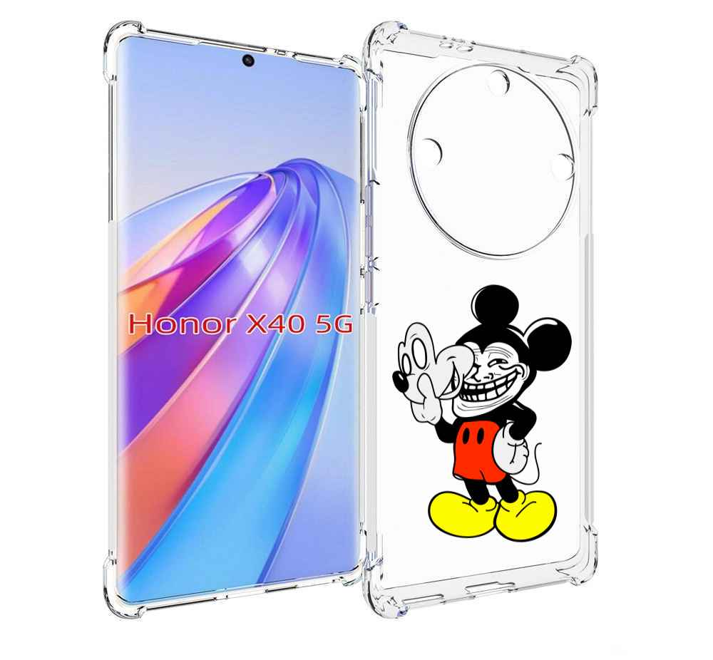 

Чехол MyPads микки-маус-троллер для Honor X40, Прозрачный, Tocco