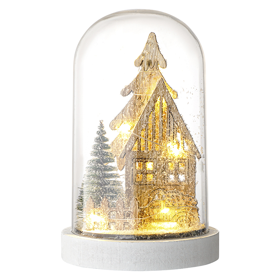 Новогодняя фигурка Tkano Snowy town TK23-NY_LIGHT001 11,5x11,5x18,5 см