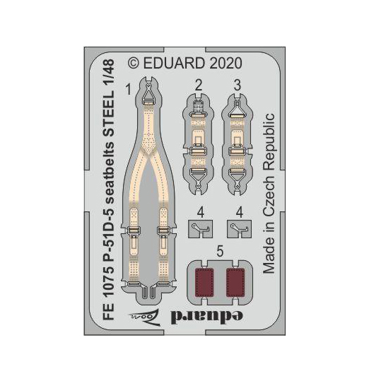 фото Eduard 1/48 фототралвение для p-51d-5 стальные ремни