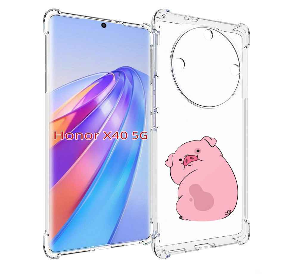 

Чехол MyPads милый-поросенок детский для Honor X40, Прозрачный, Tocco