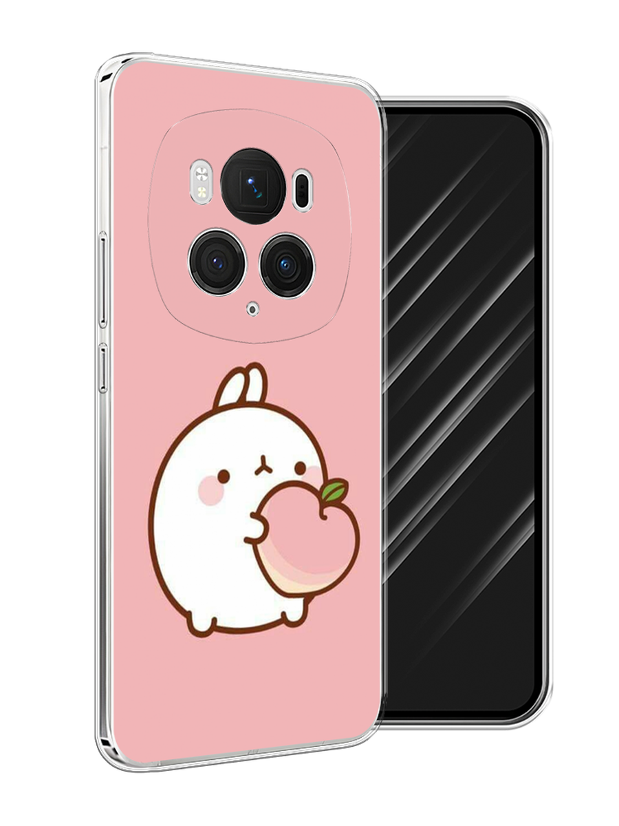 

Чехол Awog на Honor Magic 6 Pro "Кролик с персиком", Розовый;бежевый, 6123750-1