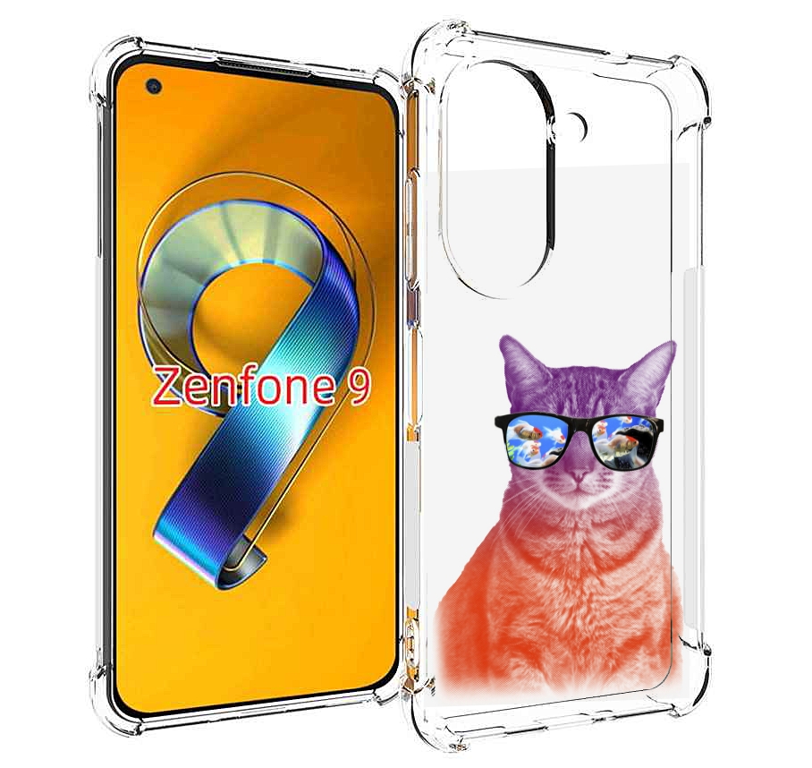 

Чехол MyPads крутой кот-2 для Asus Zenfone 9 (AI2202), Прозрачный, Tocco