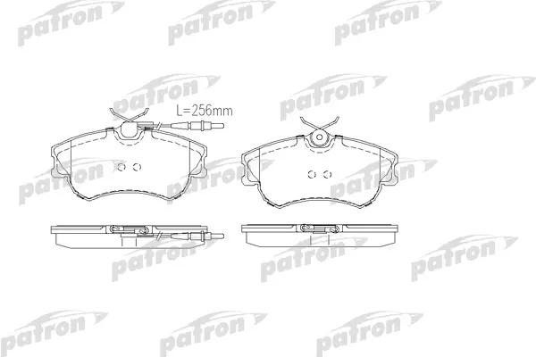 

Колодки тормозные дисковые передн RENAULT: ESPACE III 96-02 PATRON PBP1124