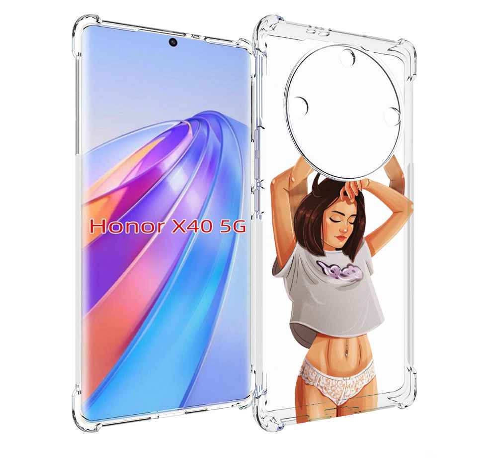 

Чехол MyPads много-рук женский для Honor X40, Прозрачный, Tocco