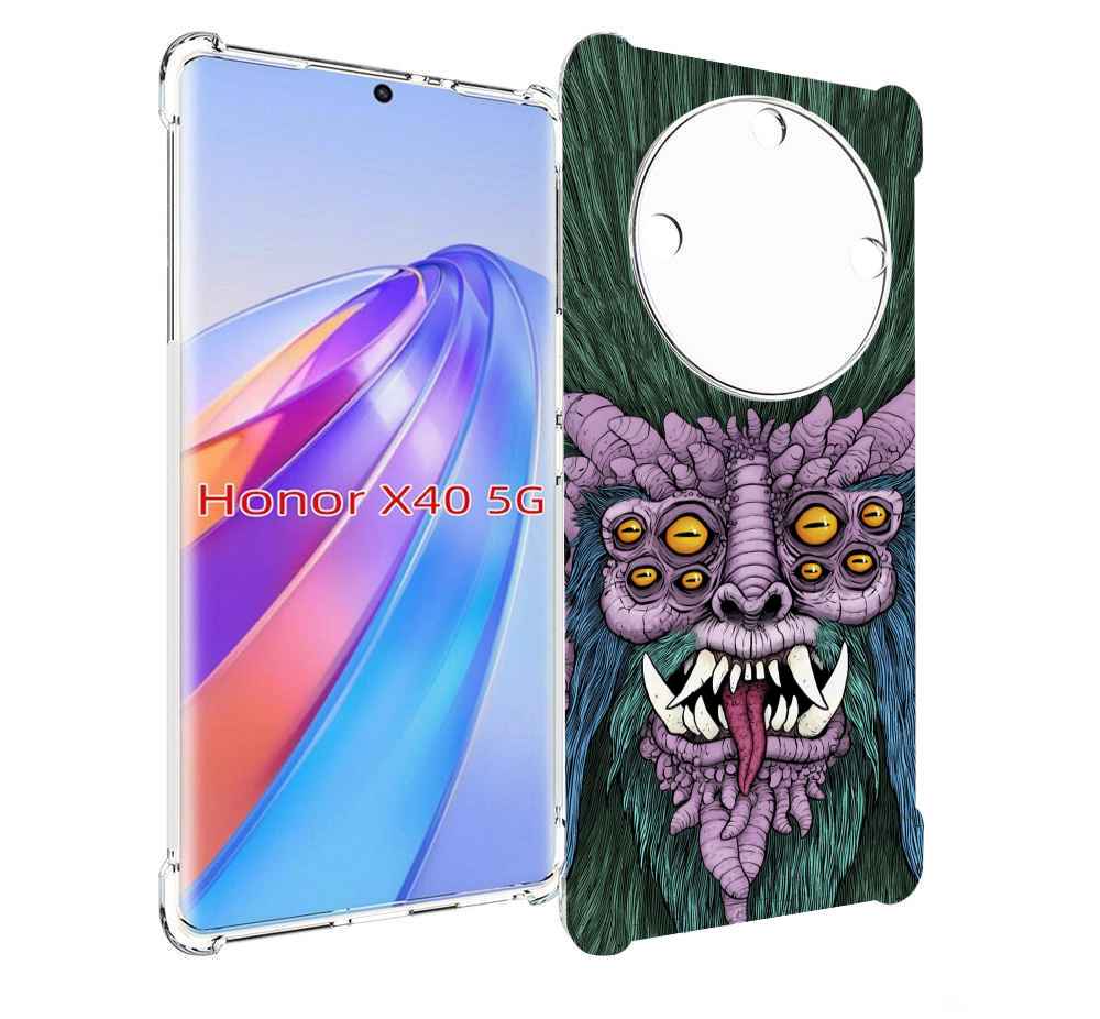 

Чехол MyPads многоглазый черт для Honor X40, Прозрачный, Tocco