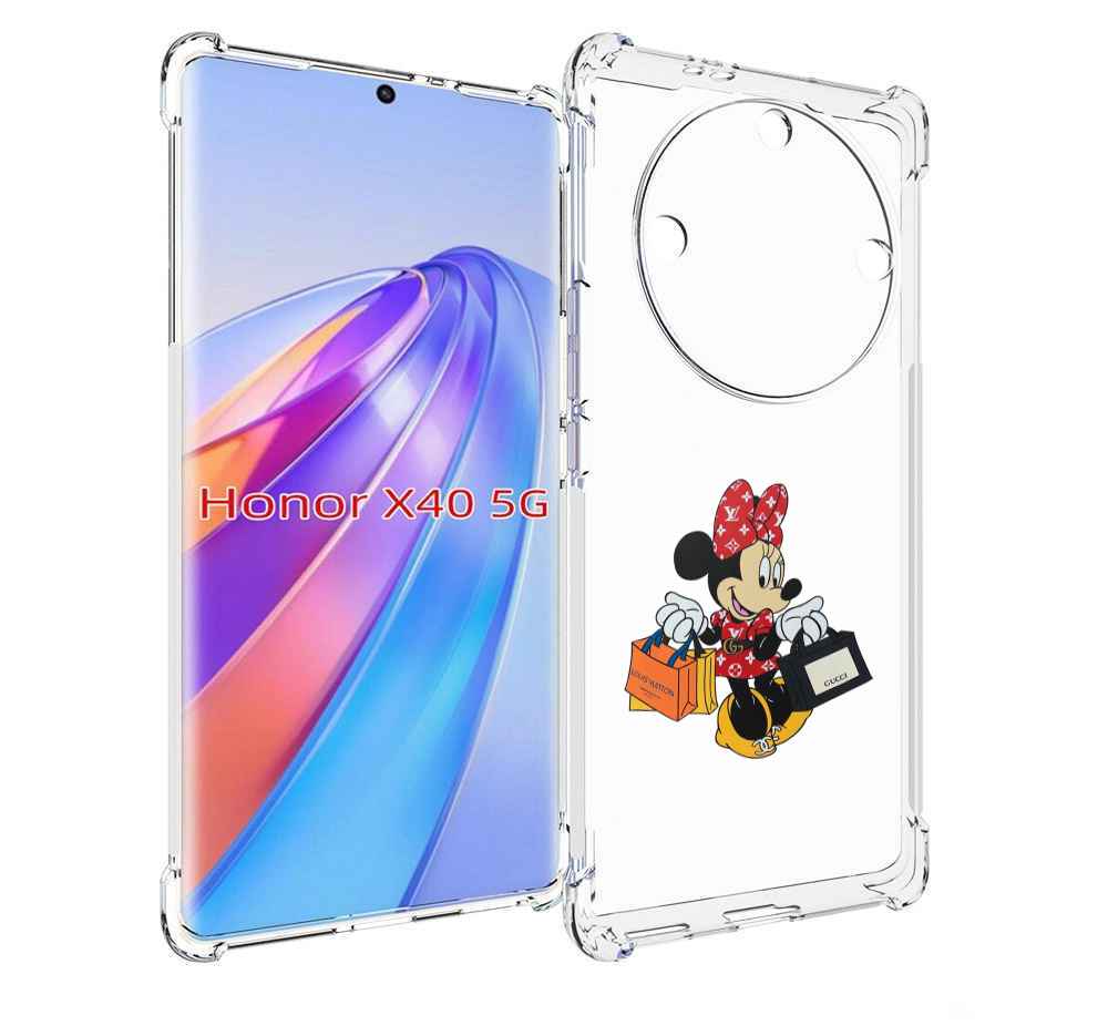 

Чехол MyPads модная-девочка-из-микки-мауса женский для Honor X40, Прозрачный, Tocco