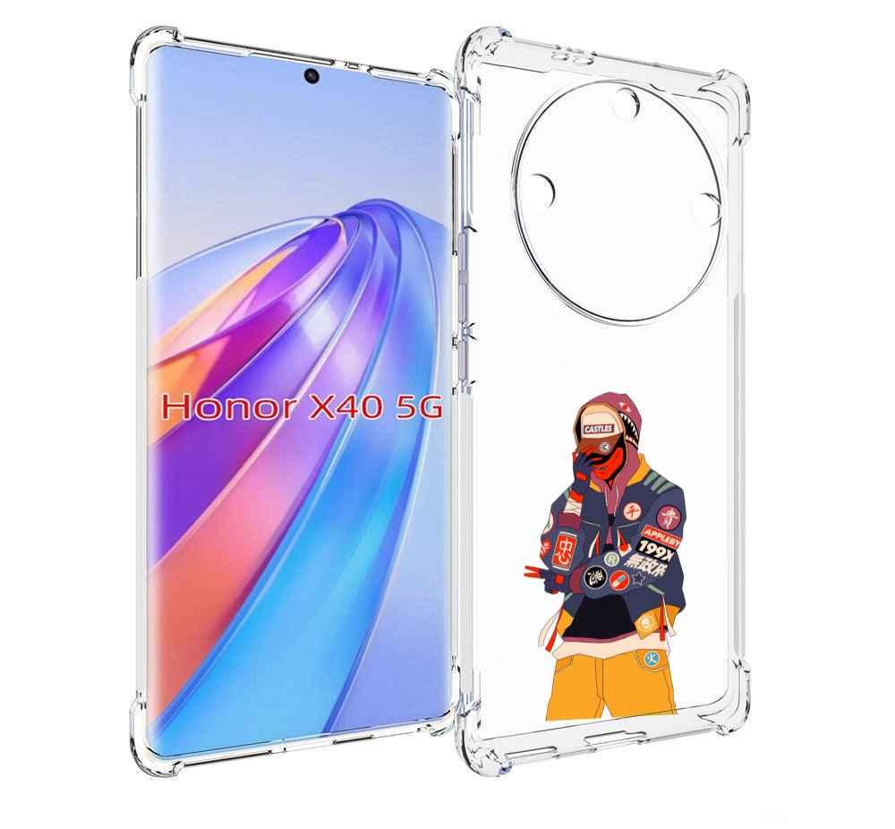 

Чехол MyPads модник для Honor X40, Прозрачный, Tocco