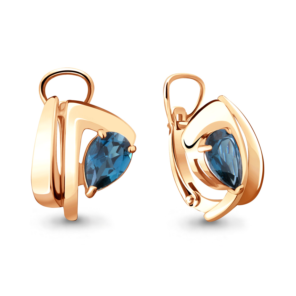 

Серьги из серебра с топазом Aquamarine 4489808_925_з, 4489808_925_з