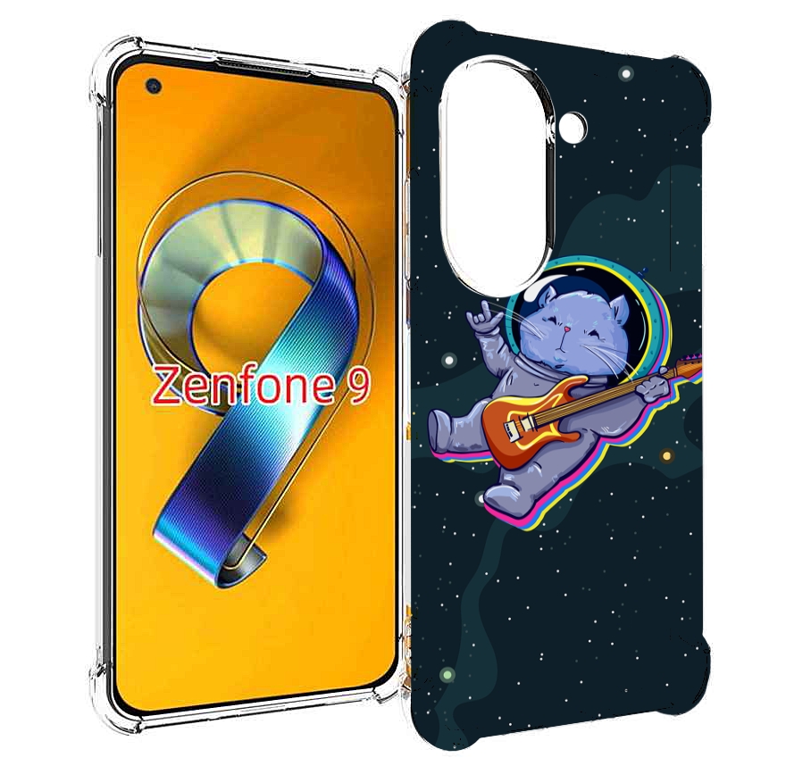 Чехол MyPads крутой-хомяк-в-космосе для Asus Zenfone 9 (AI2202)