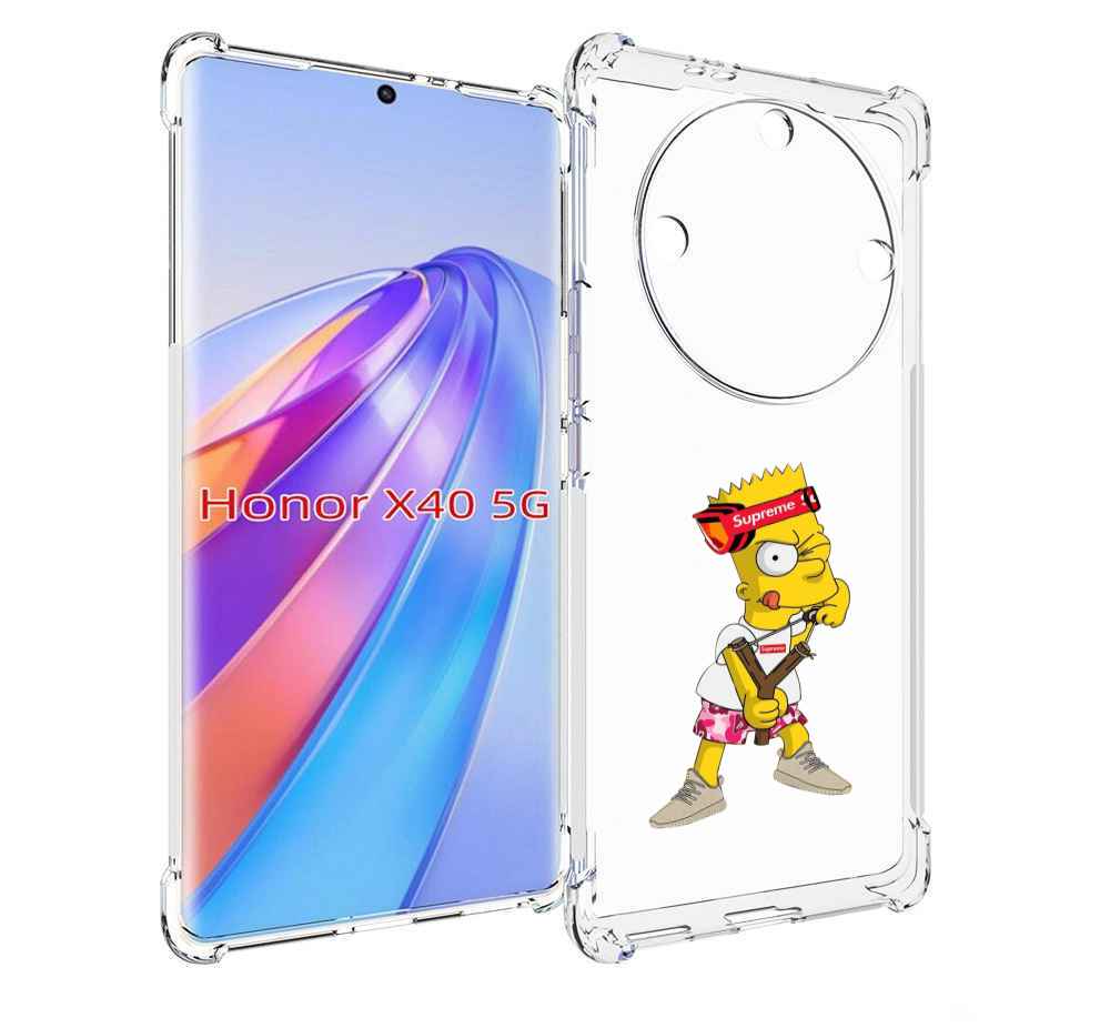 

Чехол MyPads модный-барт-симпсон для Honor X40, Прозрачный, Tocco