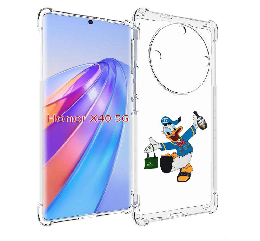 

Чехол MyPads модный-дональд-дак для Honor X40, Прозрачный, Tocco