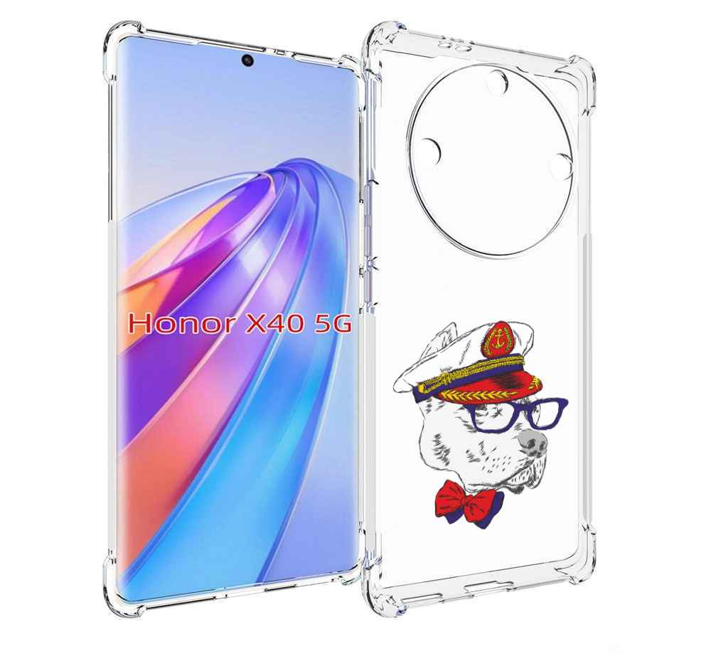 

Чехол MyPads бульдог для Honor X40, Прозрачный, Tocco