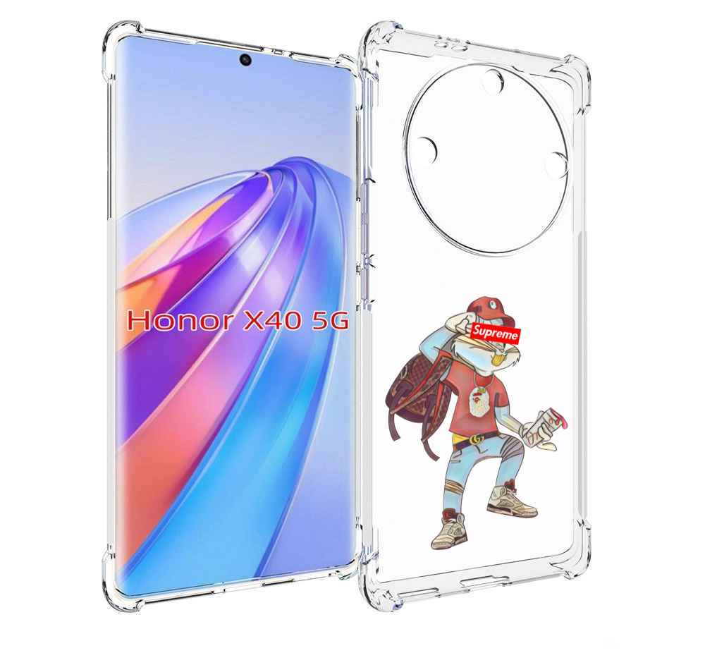 

Чехол MyPads моднявый-заяц детский для Honor X40, Прозрачный, Tocco