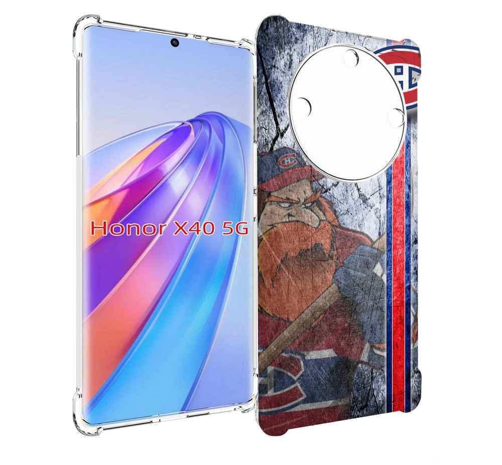 

Чехол MyPads монреаль канадиенс для Honor X40, Прозрачный, Tocco