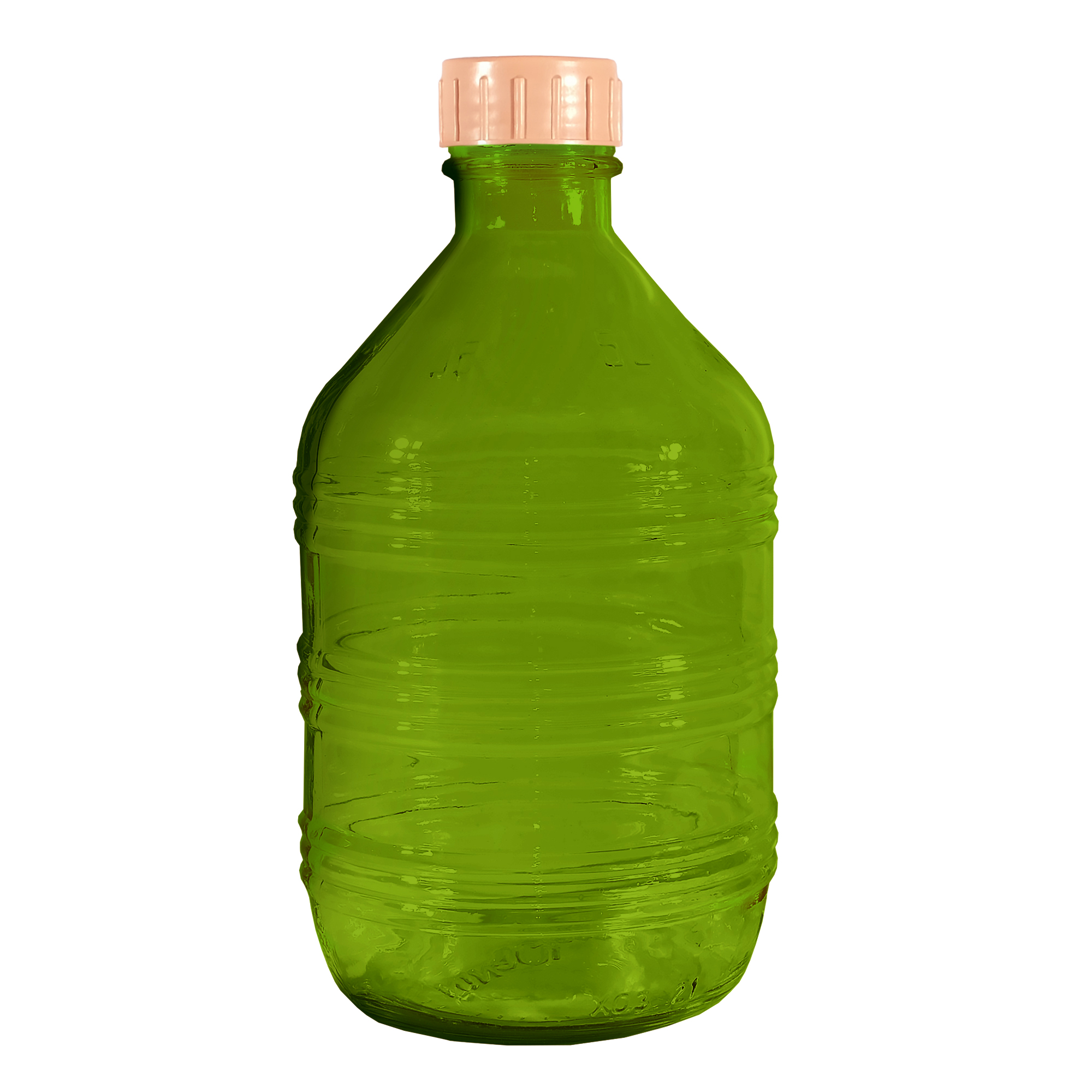 

Бутыль NiNaGlass Рифленая 5 л. с крышкой