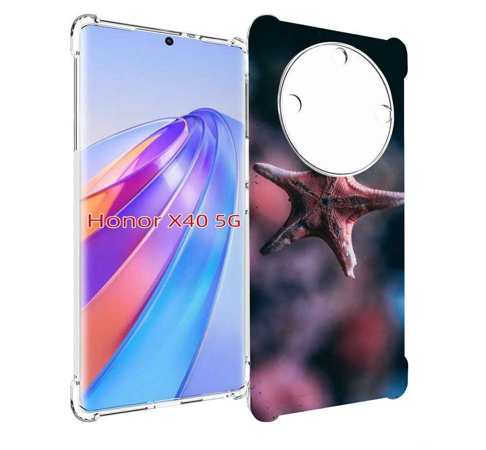 

Чехол MyPads морская-звезда---starfish для Honor X40, Прозрачный, Tocco