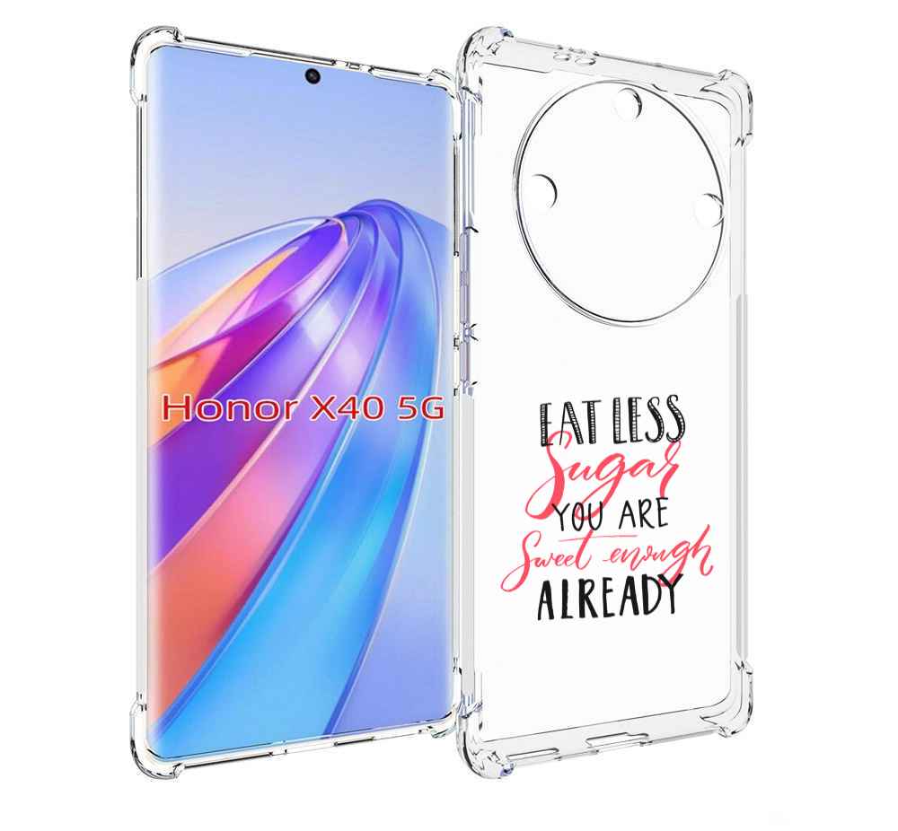 

Чехол MyPads мотивация-цитаты для Honor X40, Прозрачный, Tocco