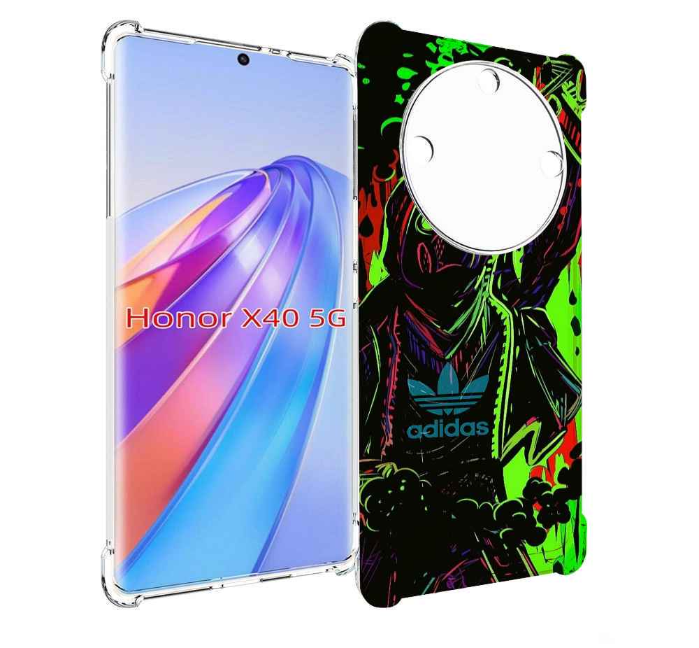 

Чехол MyPads мужчина в красках адидас для Honor X40, Прозрачный, Tocco