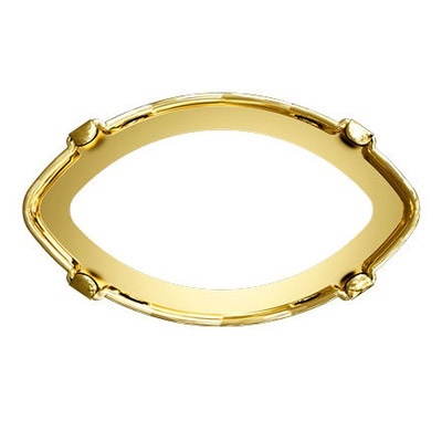 

Swarovski gold, 18*10,5 мм, металл, 2 шт, в пакете