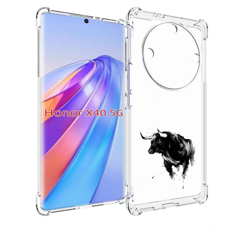 

Чехол MyPads бык для Honor X40, Прозрачный, Tocco