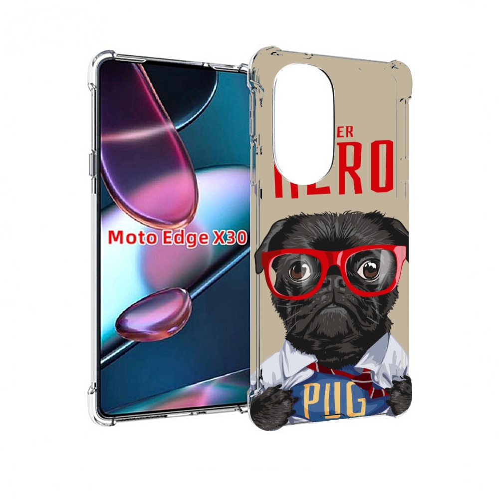 

Чехол MyPads Герой-PUG для Motorola Moto Edge X30, Прозрачный, Tocco