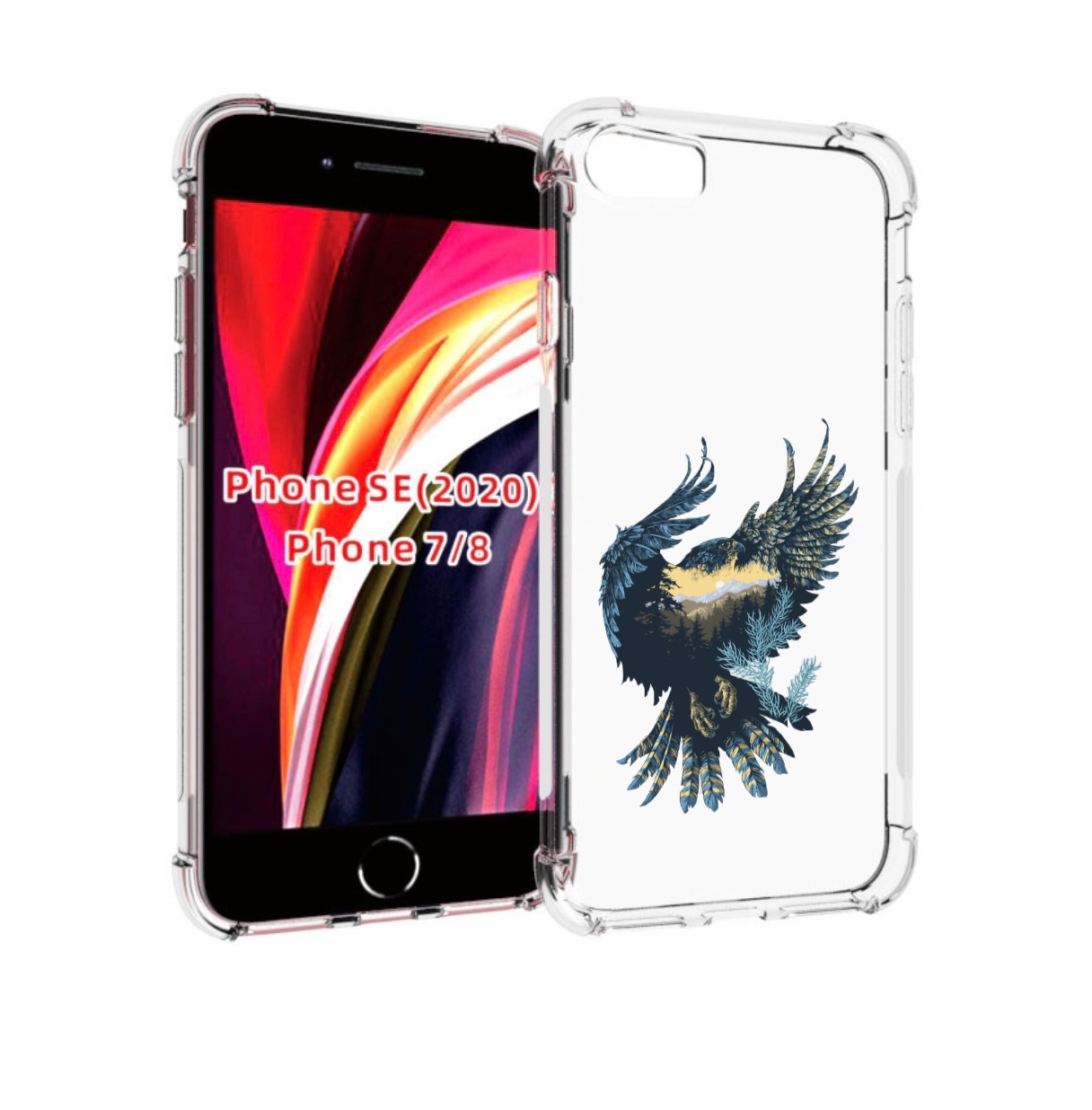 

Чехол MyPads мирок в соколе для iPhone 7 4.7 / iPhone 8 / iPhone SE 2 (2020), Прозрачный, Tocco