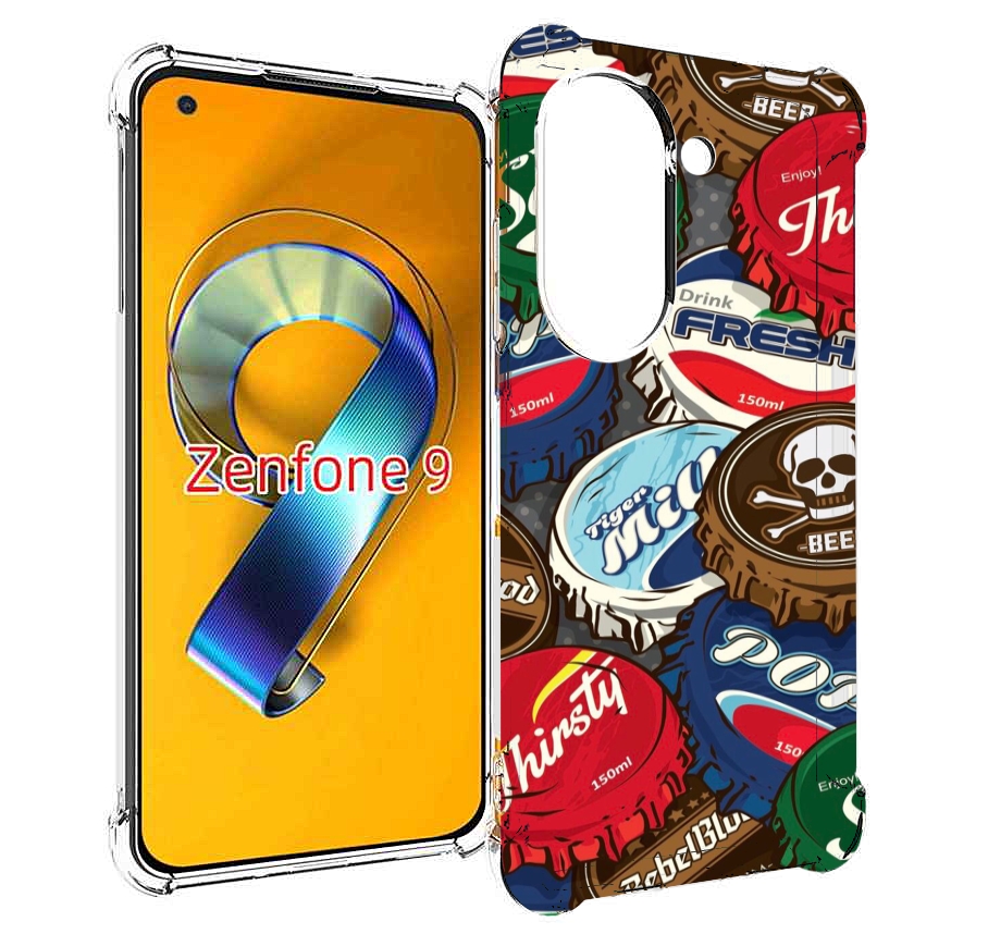 

Чехол MyPads крышки от баночек для Asus Zenfone 9 (AI2202), Прозрачный, Tocco
