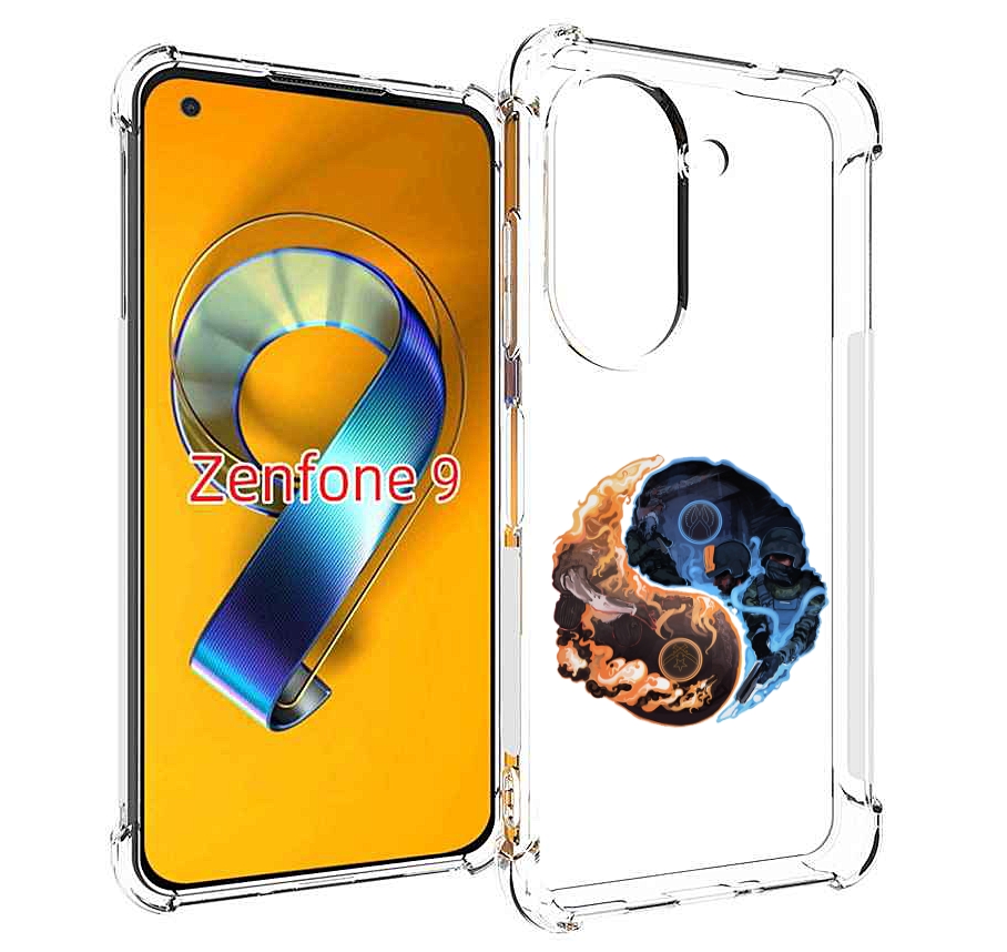 

Чехол MyPads кс-го-инь-янь для Asus Zenfone 9 (AI2202), Прозрачный, Tocco