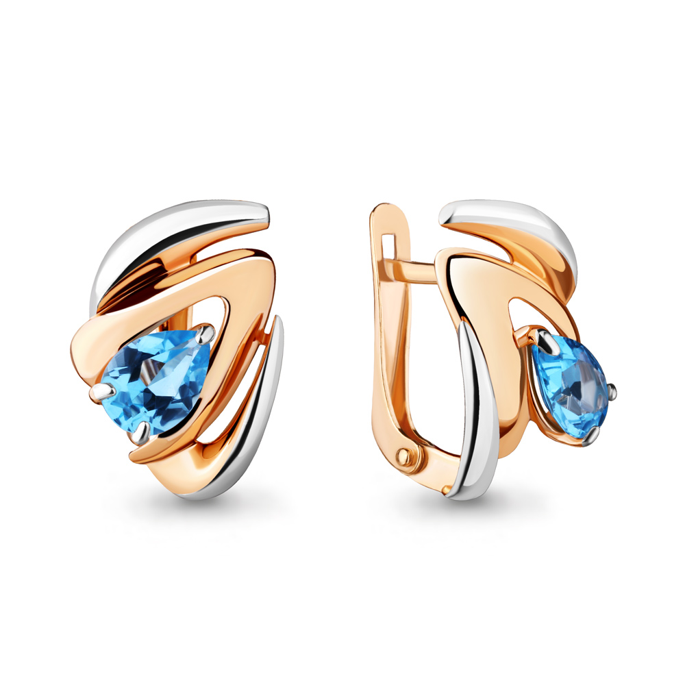 

Серьги из серебра с топазом Aquamarine 4489905_925_з, 4489905_925_з