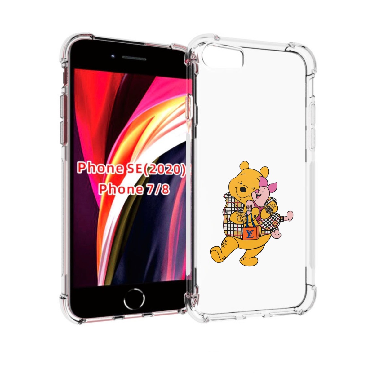 

Чехол MyPads модный-медведь-из-винни-пуха для iPhone 7 4.7 / iPhone 8 / iPhone SE 2, Прозрачный, Tocco