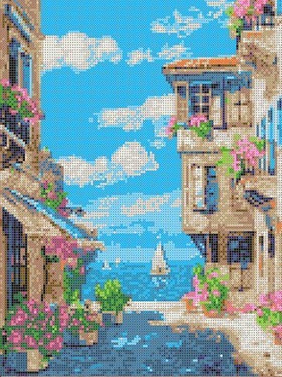 

Рисунок на ткани «У моря»