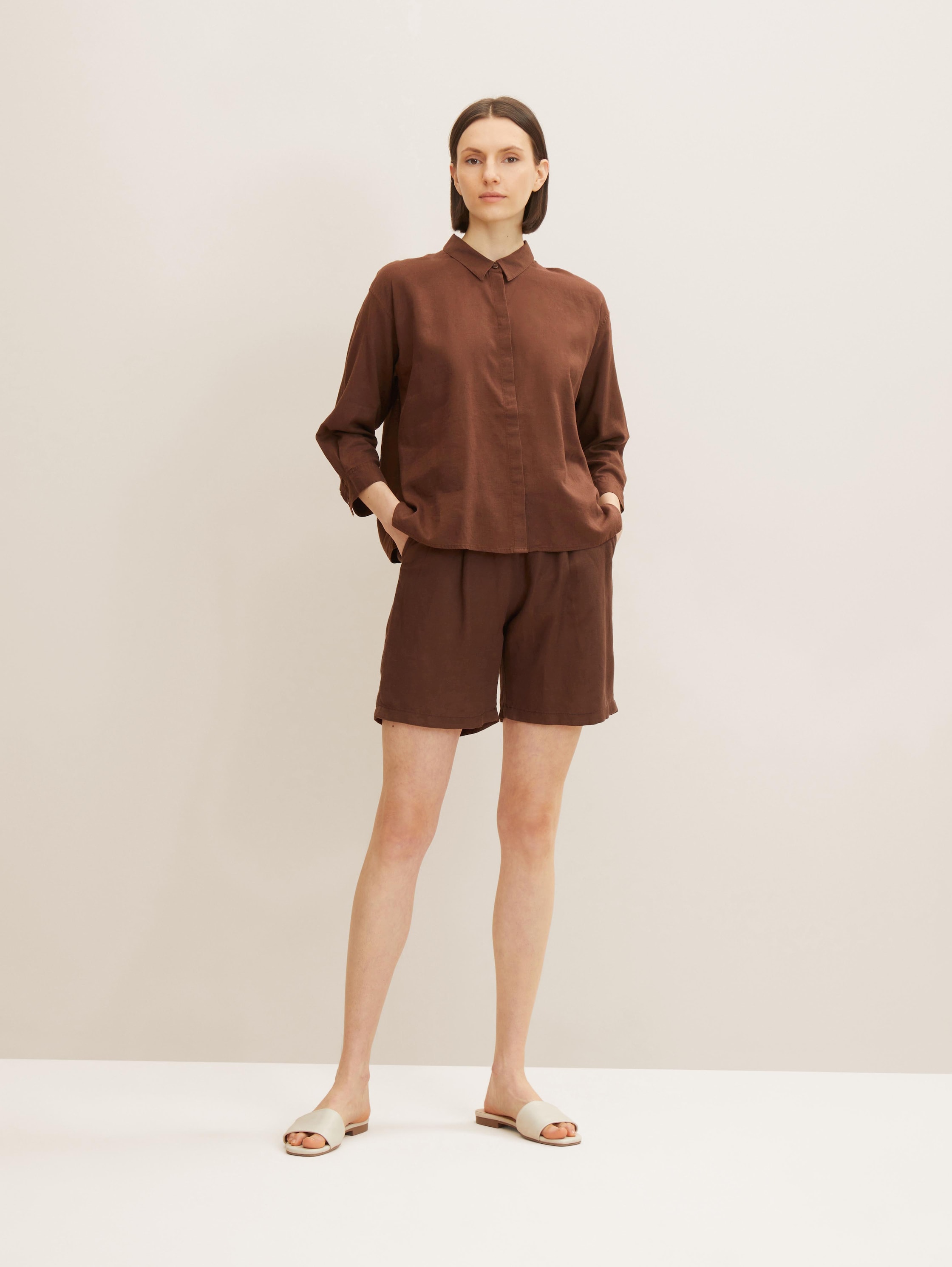 

Шорты женские TOM TAILOR 1031288 коричневые 38, Коричневый, 1031288