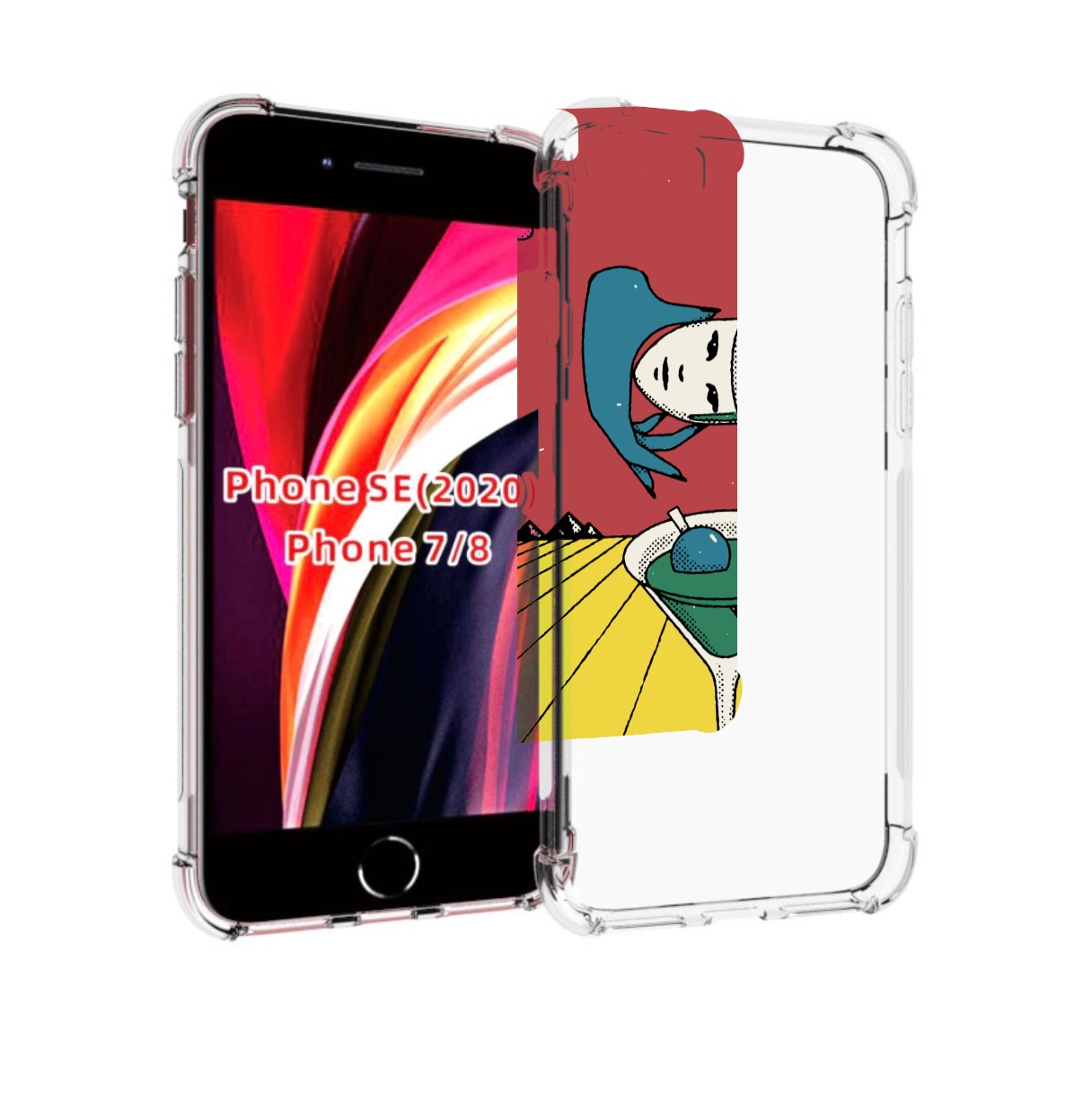 

Чехол MyPads необычный напиток для iPhone 7 4.7 / iPhone 8 / iPhone SE 2 (2020), Прозрачный, Tocco
