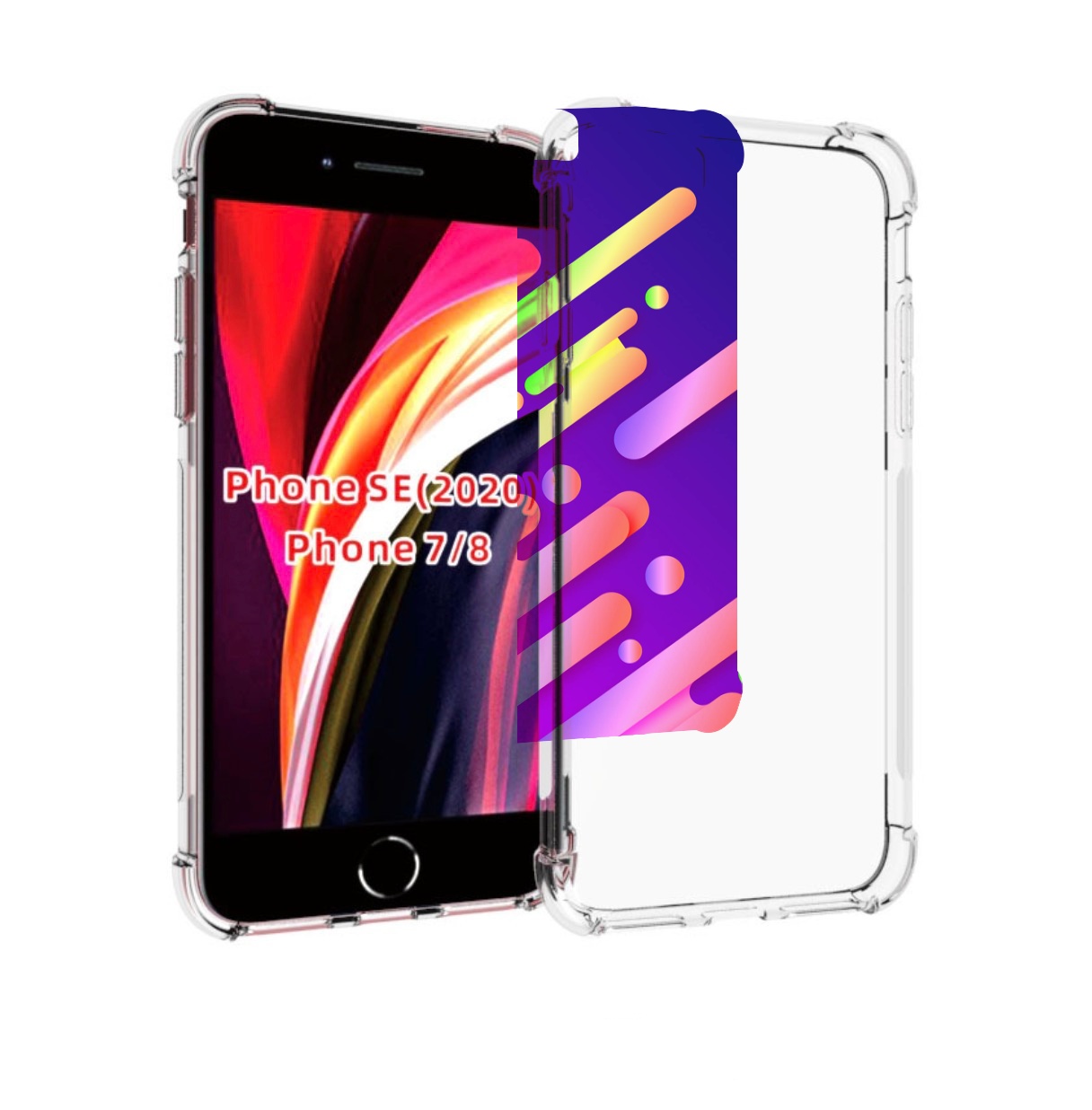 

Чехол MyPads неоновый-фон для iPhone 7 4.7 / iPhone 8 / iPhone SE 2 (2020), Прозрачный, Tocco