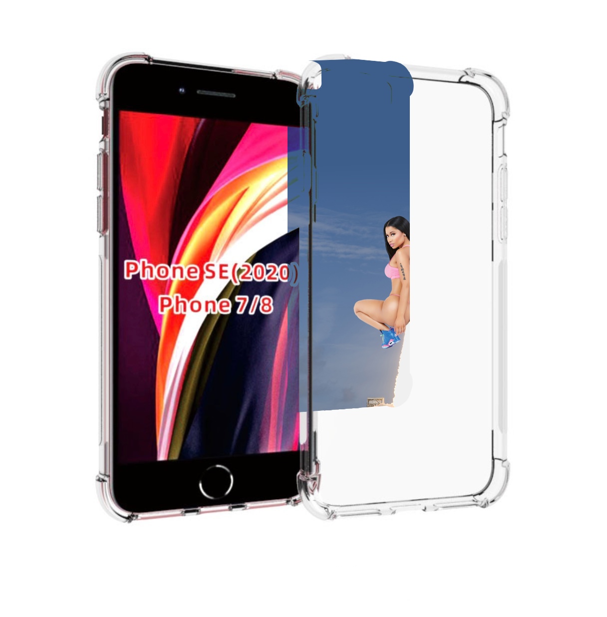 

Чехол MyPads ники-минаж-ракета детский для iPhone 7 4.7 / iPhone 8 / iPhone SE 2 (2020), Прозрачный, Tocco