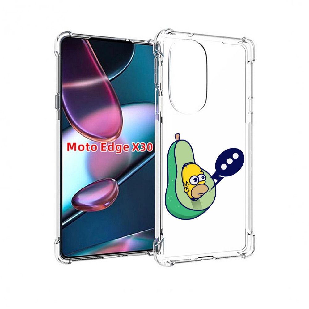 

Чехол MyPads Гомер-авокадо для Motorola Moto Edge X30, Прозрачный, Tocco