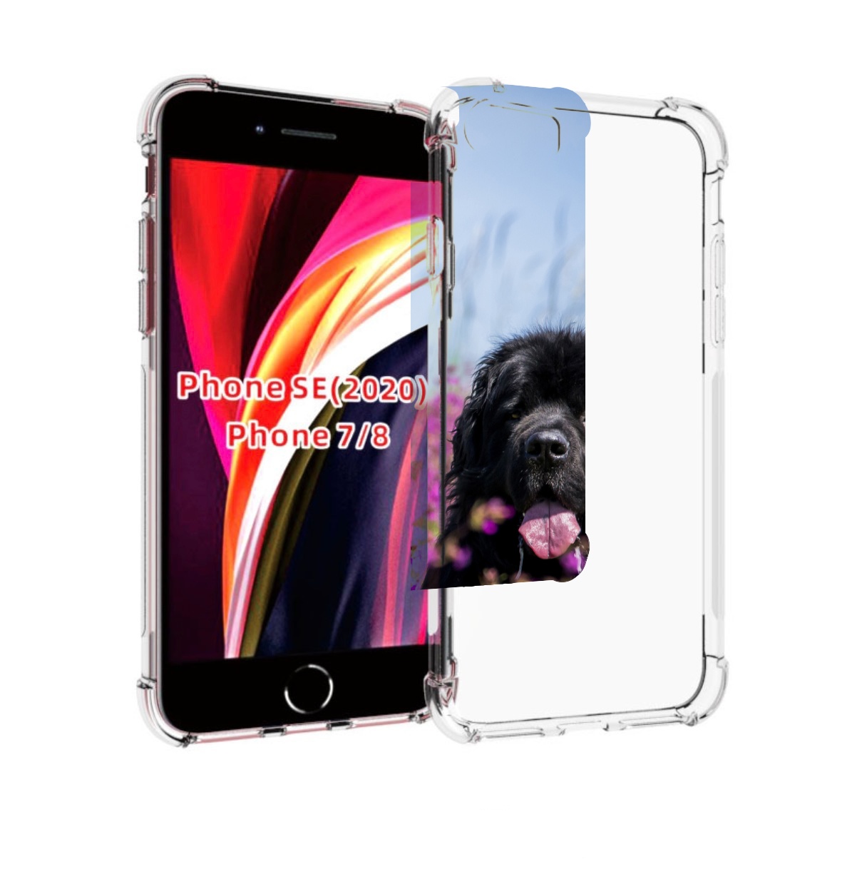 

Чехол MyPads ньюфаундлед для iPhone 7 4.7 / iPhone 8 / iPhone SE 2 (2020), Прозрачный, Tocco