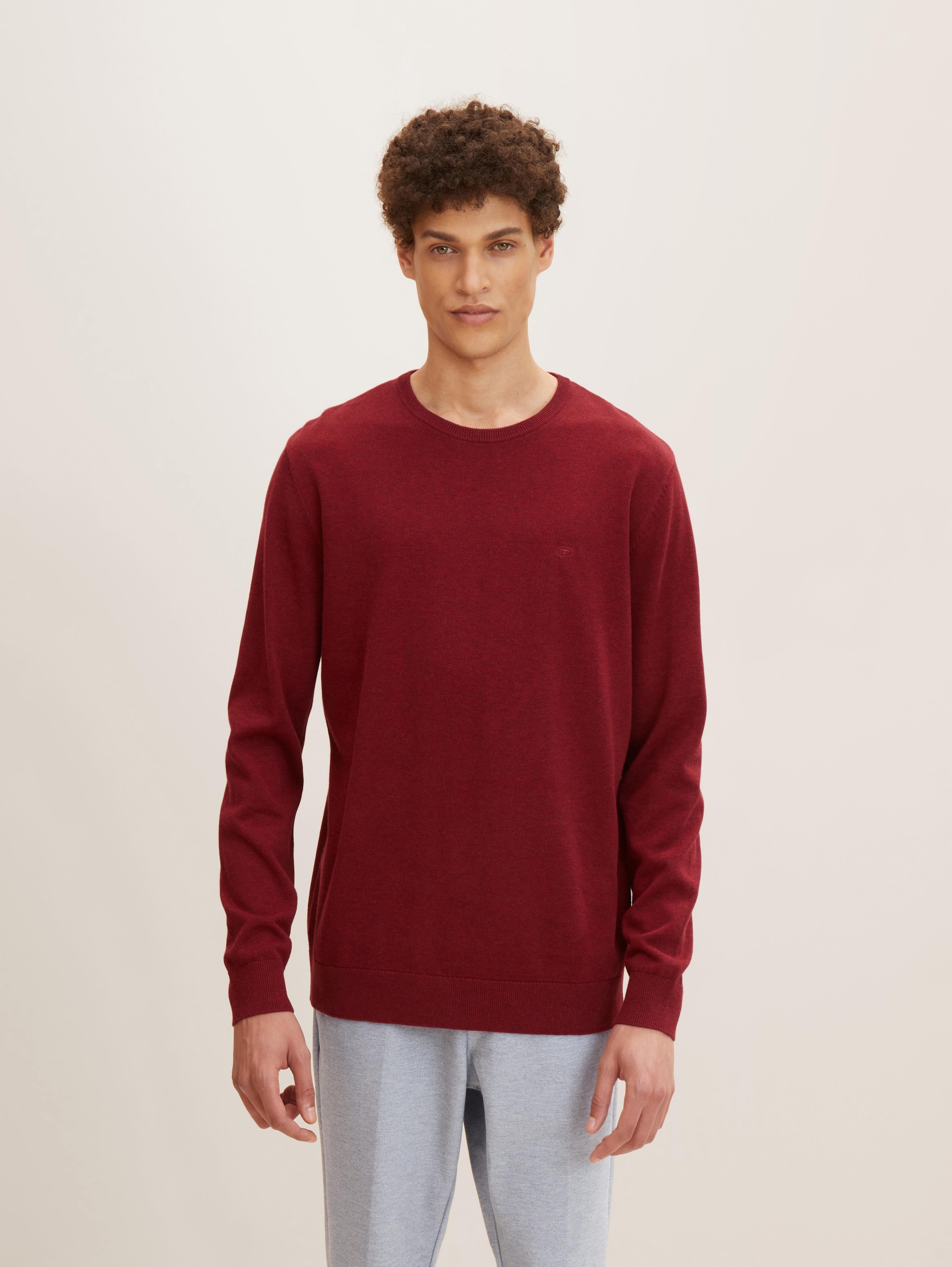 

Джемпер мужской TOM TAILOR 1027299 бордовый 2XL, 1027299