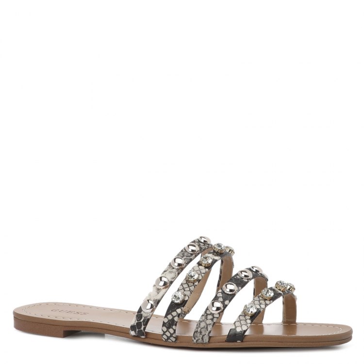 фото Женские шлепанцы guess cevan fl6cevpel19 цв. серый 40 eu