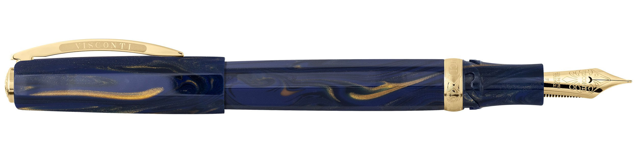 

Перьевая ручка Visconti Medici Golden Blue перо F KP17-05-FPF