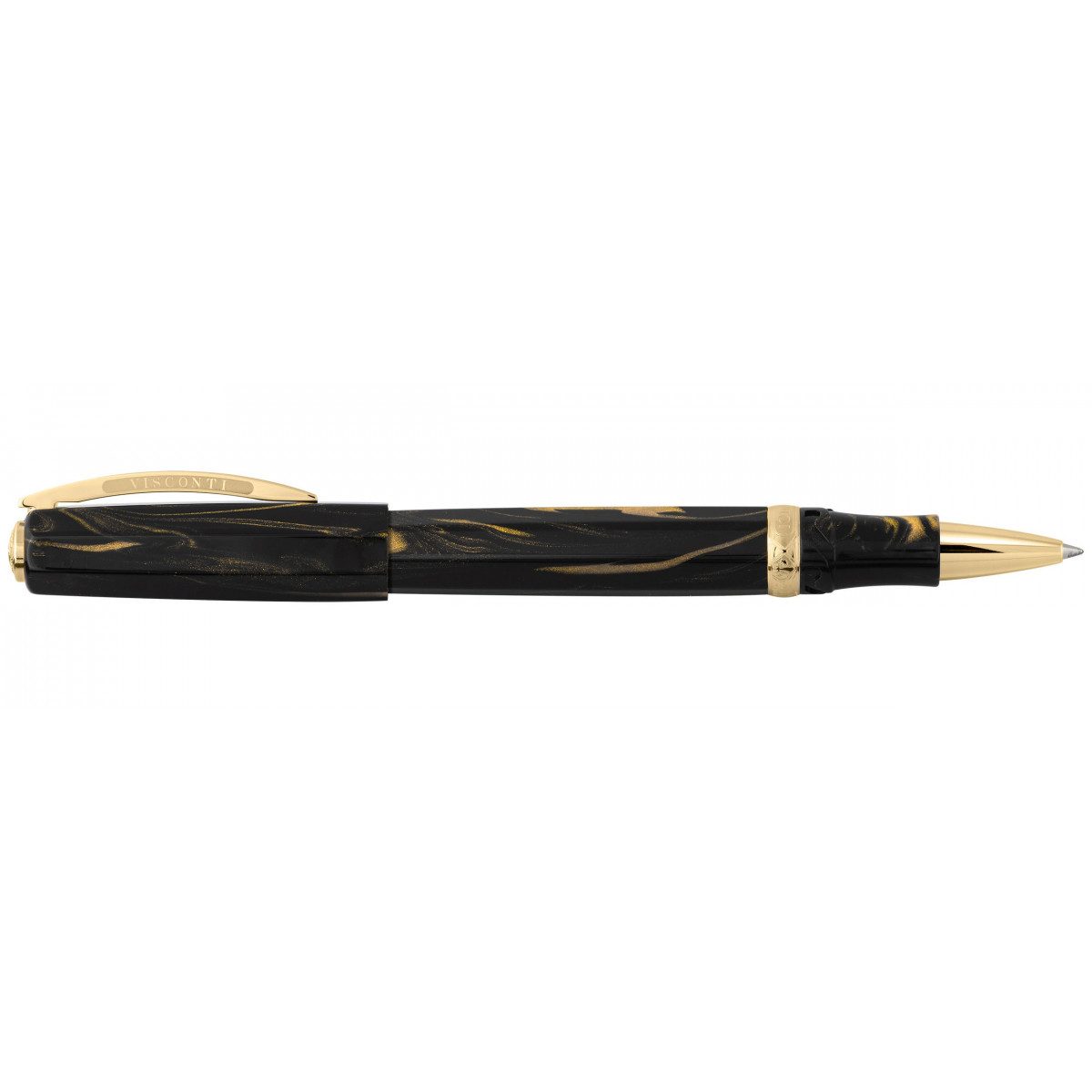 фото Ручка-роллер visconti medici golden black (kp17-07-rb)