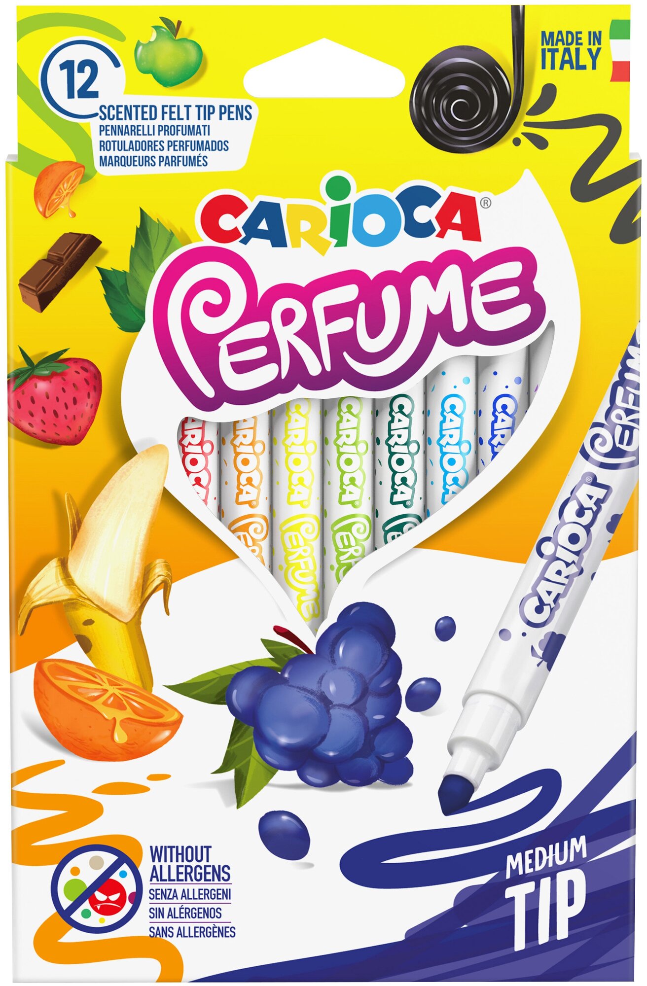 Фломастеры Carioca Perfume 12 цветов 672₽