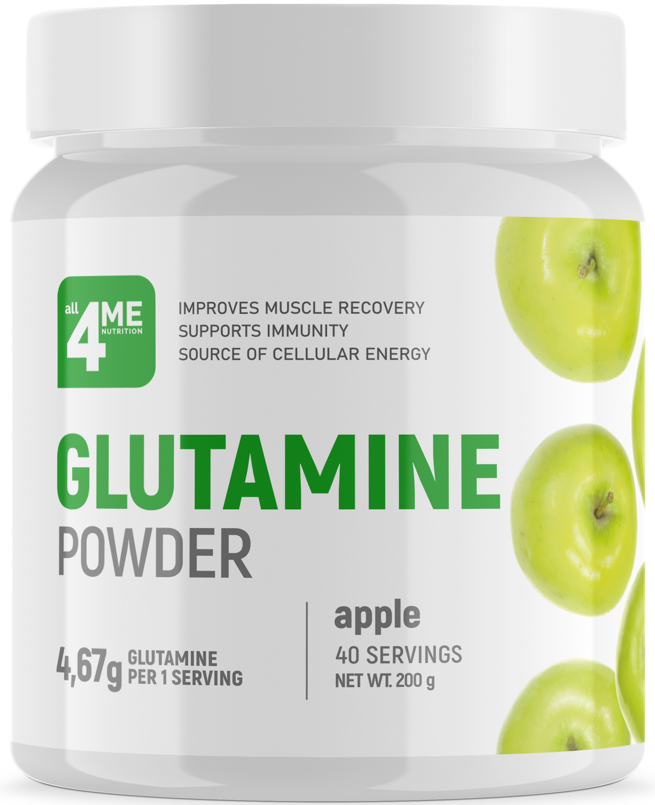 

all4me glutamine 200 г Малина